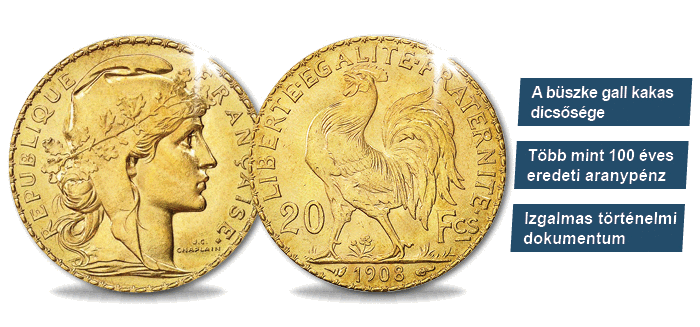 20 frank, Gall kakas, 1899-1914, Franciaország