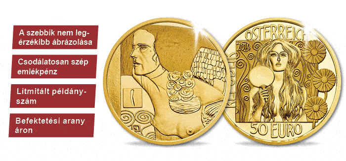 50 euró, Gustav Klimt – Judith II., Ausztria, 2014