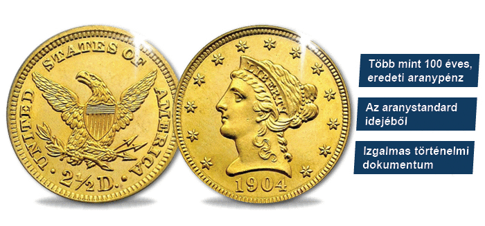 2,5 dollár, Szabadság istennő, USA, 1840–1907