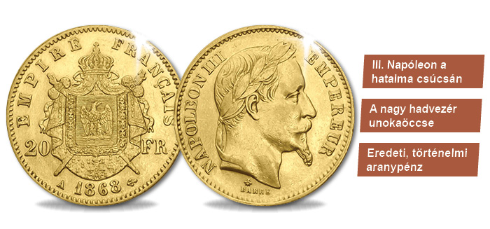 20 frank, III. Napóleon, 1861-1871, Franciaország