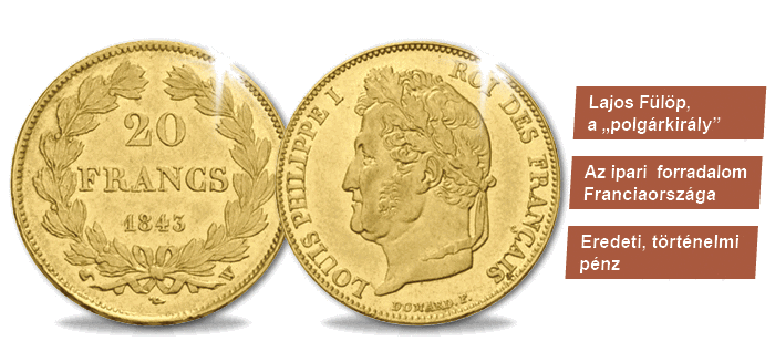 20 frank, Lajos Fülöp, 1832-1848, Franciaország
