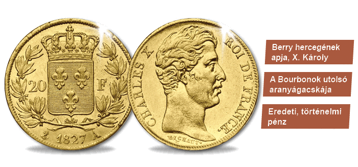 20 frank, X. Károly, 1824-1830, Franciaország