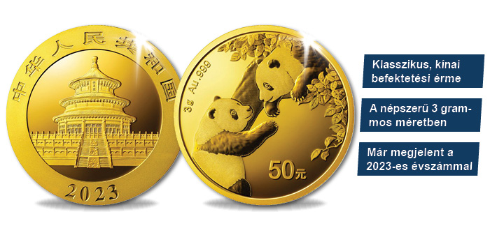 50 jüan, Arany panda, Kína, 2023