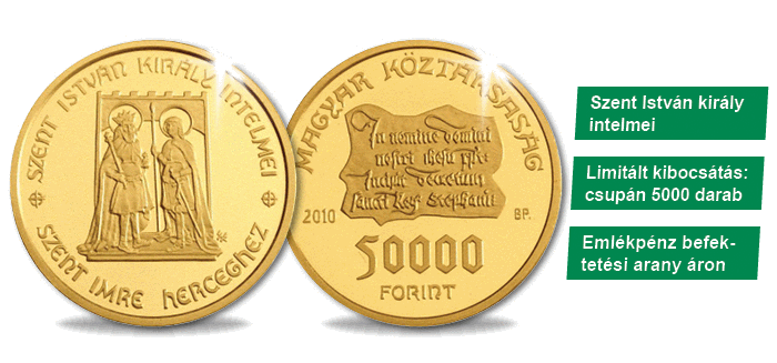 50000 forint, Szent István intelmei, 2010