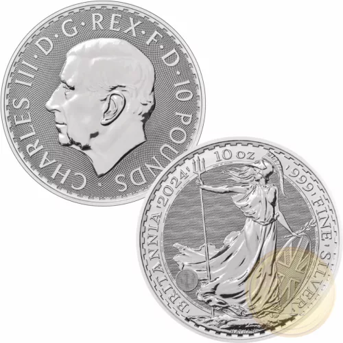 Egy darab 10 unciás vagy két darab 5 unciás Ag 999 tisztaságú érme