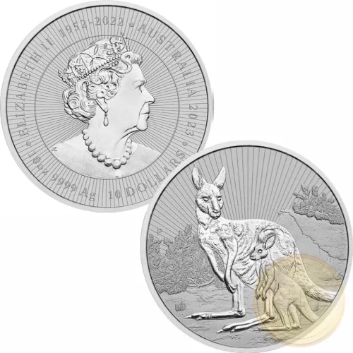 Egy darab 10 unciás vagy két darab 5 unciás Ag 999 tisztaságú érme