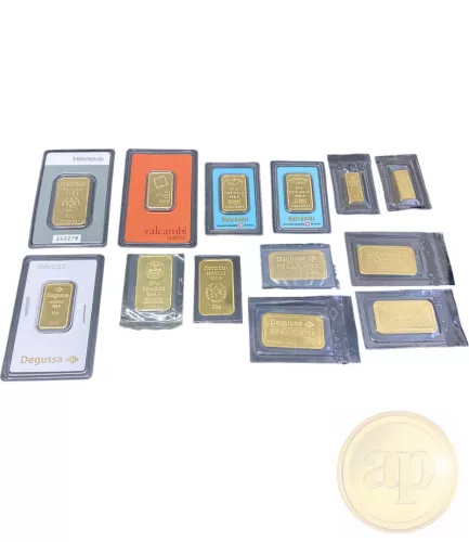 Befektetési aranyrúd, 20 gramm, 999,9 ezrelék (Heimerle, C.Hafner és Valcambi stb.)