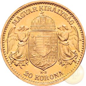   Osztrák-Magyar Monarchia - 20 korona, Ferenc J., 1892-1916, magyar