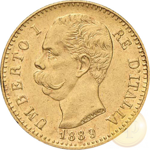 Olaszország - 20 líra, I. Umberto, 1879-1897